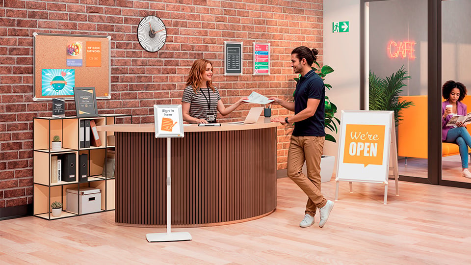 Signage in retail environment